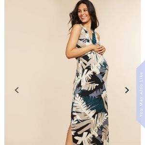 Cross Front Maternity Dress